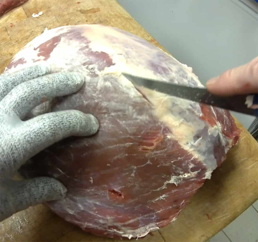 Opening the seam on the full Knuckle
