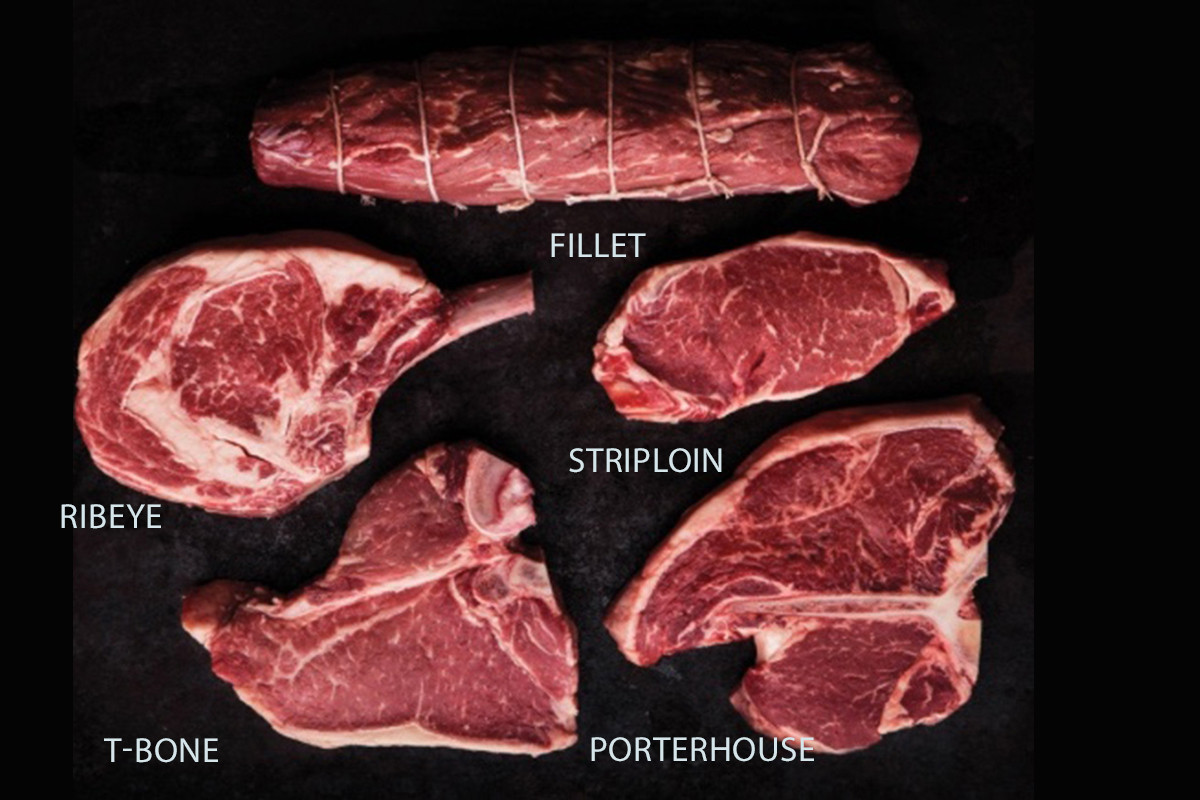 5 steaks