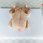 chicken and knife