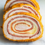 sliced chicken cordon bleu