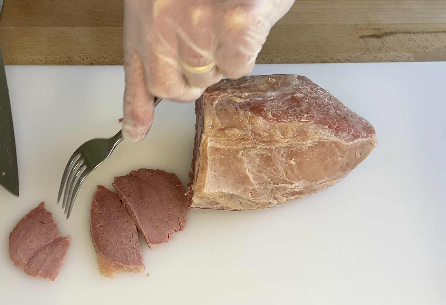 Slicing Corned Beef