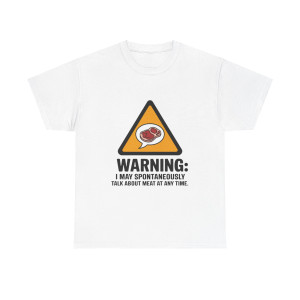 tshirt may talk about meat warning