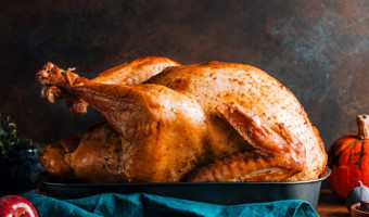 Whole roasted Christmas Turkey